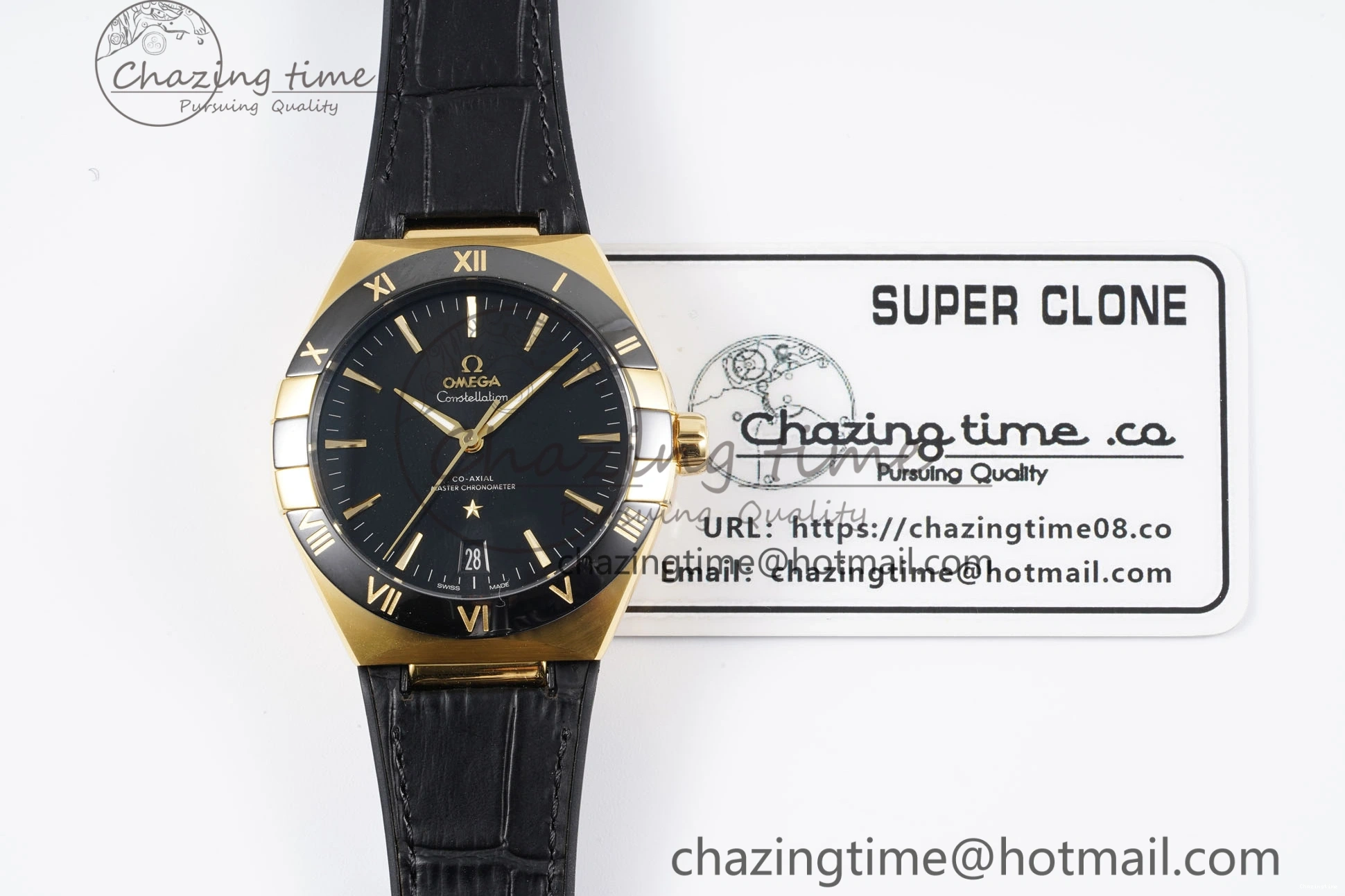 0425 UrbanStyle Constellation Black Ceramic YG VSF 1:1 Best Edition Black Dial on Black Gummy Strap A8900 Super Clone 7764